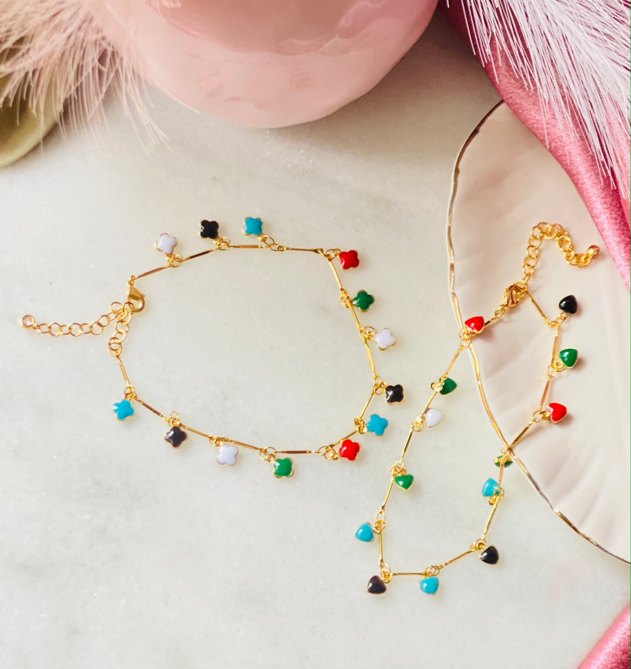 Colorful Multi Anklet